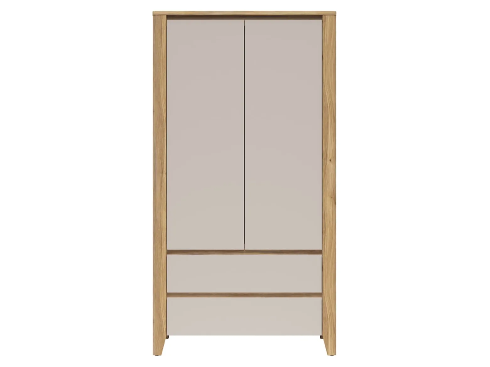 Szafa dwudrzwiowa Sawira II 106 cm dąb mauvella/kaszmir
