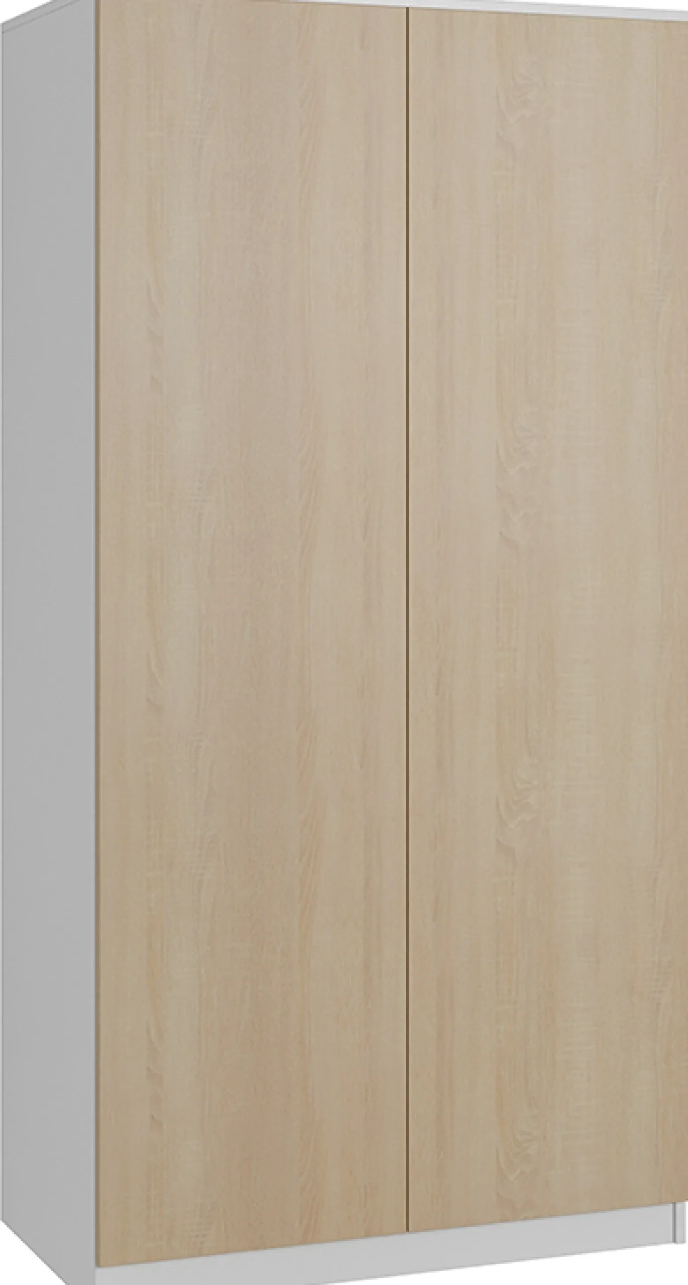 Szafa garderoba CLASSIC - Biała/Dąb Sonoma | 180x90x50 cm