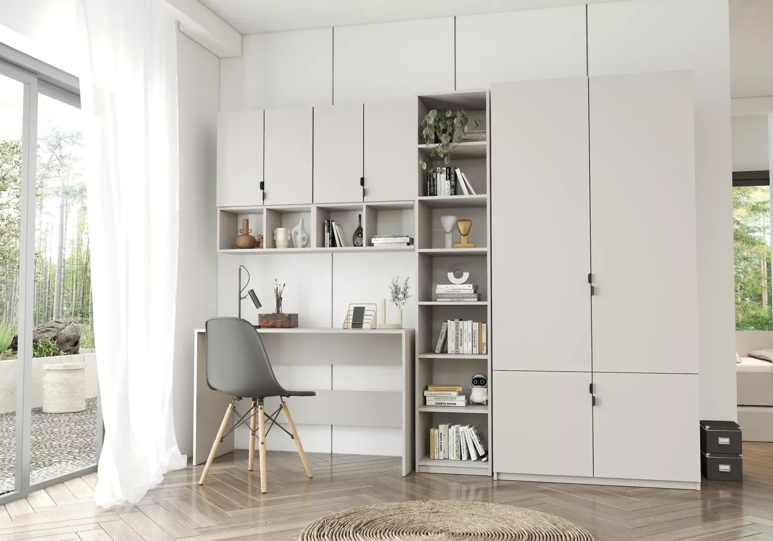 Szafa Mezzo 2D2S 100 cm Kaszmir/Kaszmir