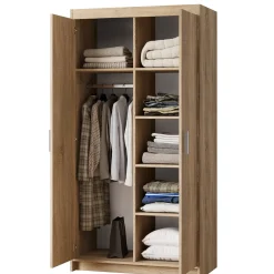 Szafa modułowa z lustrem 90 cm KUBA dąb sonoma