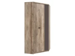 Szafa narożna Malcolm 96x96 cm dąb canyon monument nadruk/szary wolfram