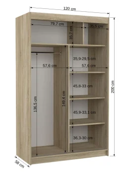 Szafa przesuwna BENISSO 120 White