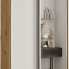 Szafa przesuwna 45 Cannes 3 120 artisan+biały+srebrny