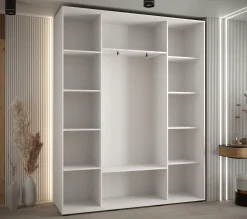 Szafa przesuwna 45 Cannes 2 190 biały+biały+czarny