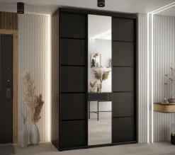Szafa przesuwna 60 Cannes 5 160 czarny+czarny+czarny