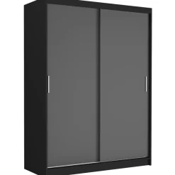 Szafa przesuwna 150 cm 2-drzwi FRAMIRE Rivano III czarny antracyt