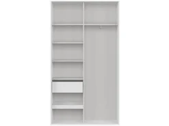 Szafa przesuwna Flex 120 cm z lustrem biały połysk