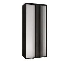 Szafa przesuwna Garderoba LANKO 1 120 gł. 45 czarny/biały