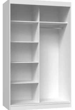 Szafa przesuwna Iga 120cm 1 lustro szprosy Dąb Sonoma