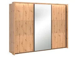 Szafa przesuwna Lamea 270 cm z lustrem dąb artisan