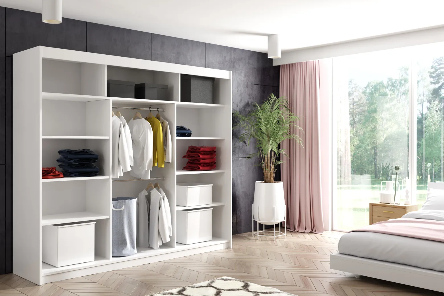 Szafa przesuwna LAMELO 240x216