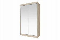 Szafa przesuwna LOKO3 dąb sonoma z lustrami 120 cm