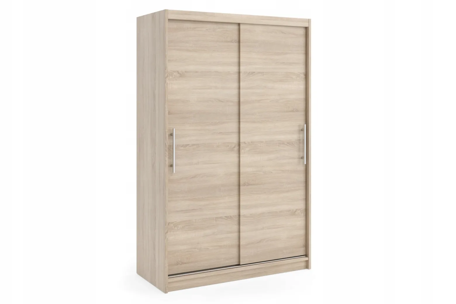 Szafa przesuwna NIKO 120cm sonoma + srebrne dodatki