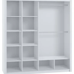 Szafa przesuwna z lustrem 220 BOSCO BO11 dąb artisan