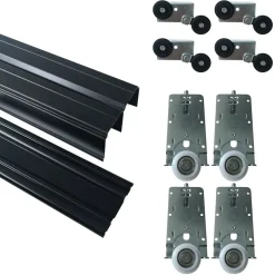 Szafa przesuwna z lustrem i lamelami 100 cm LAMEL 3D Wotan
