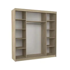 Szafa przesuwna z lustrem SANTIAGO 200 White