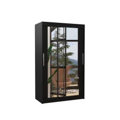 Szafa przesuwna z lustrem TIBAGO 120 Black
