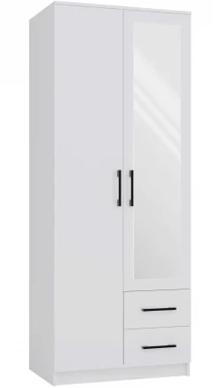 Szafa Romana 80 lustro 2 szuflady 80cm biała