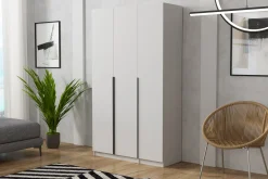Szafa trzydrzwiowa Bristol 135cm Biały