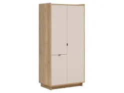 Szafa trzydrzwiowa Dalva 96 cm dąb mauvella/kaszmir