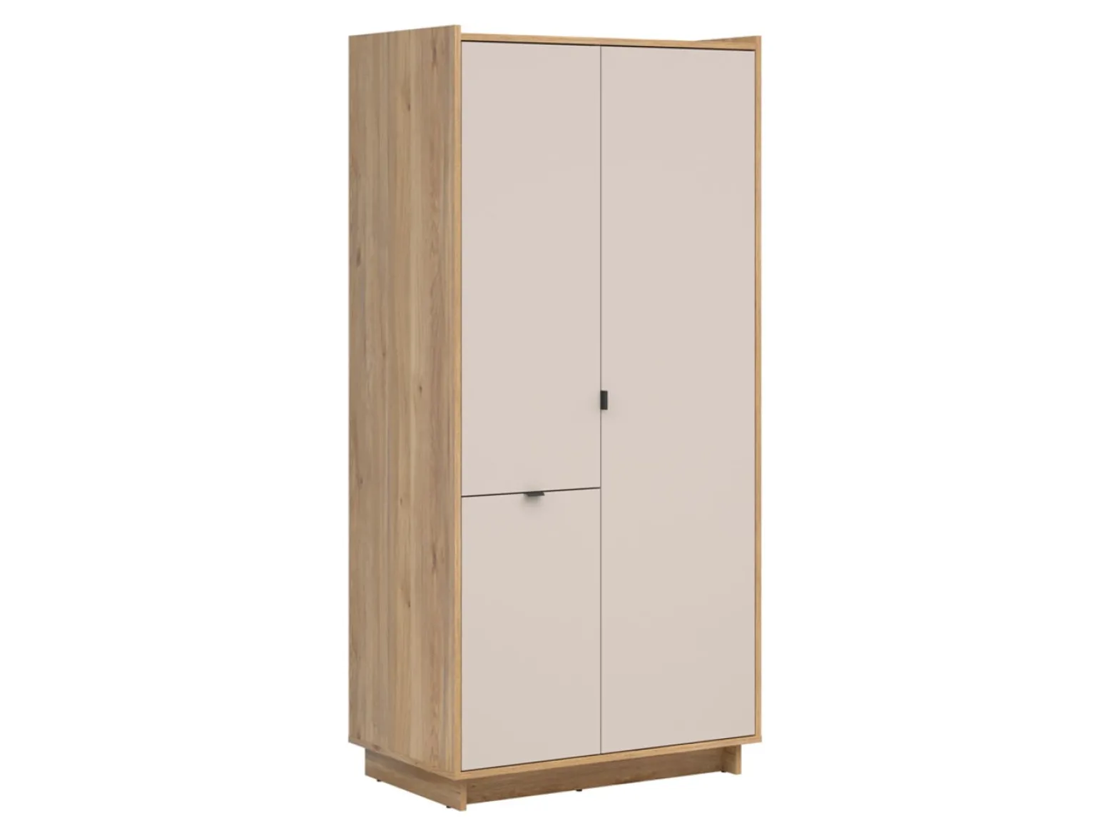 Szafa trzydrzwiowa Dalva 96 cm dąb mauvella/kaszmir