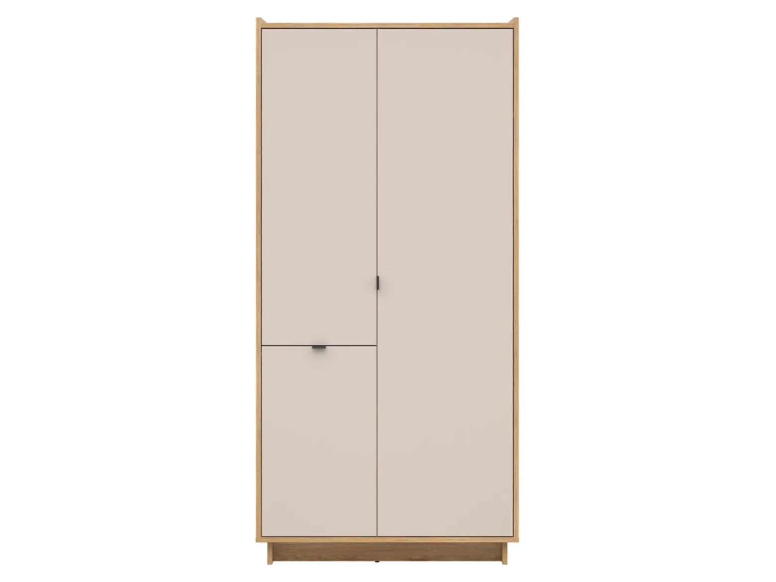 Szafa trzydrzwiowa Dalva 96 cm dąb mauvella/kaszmir