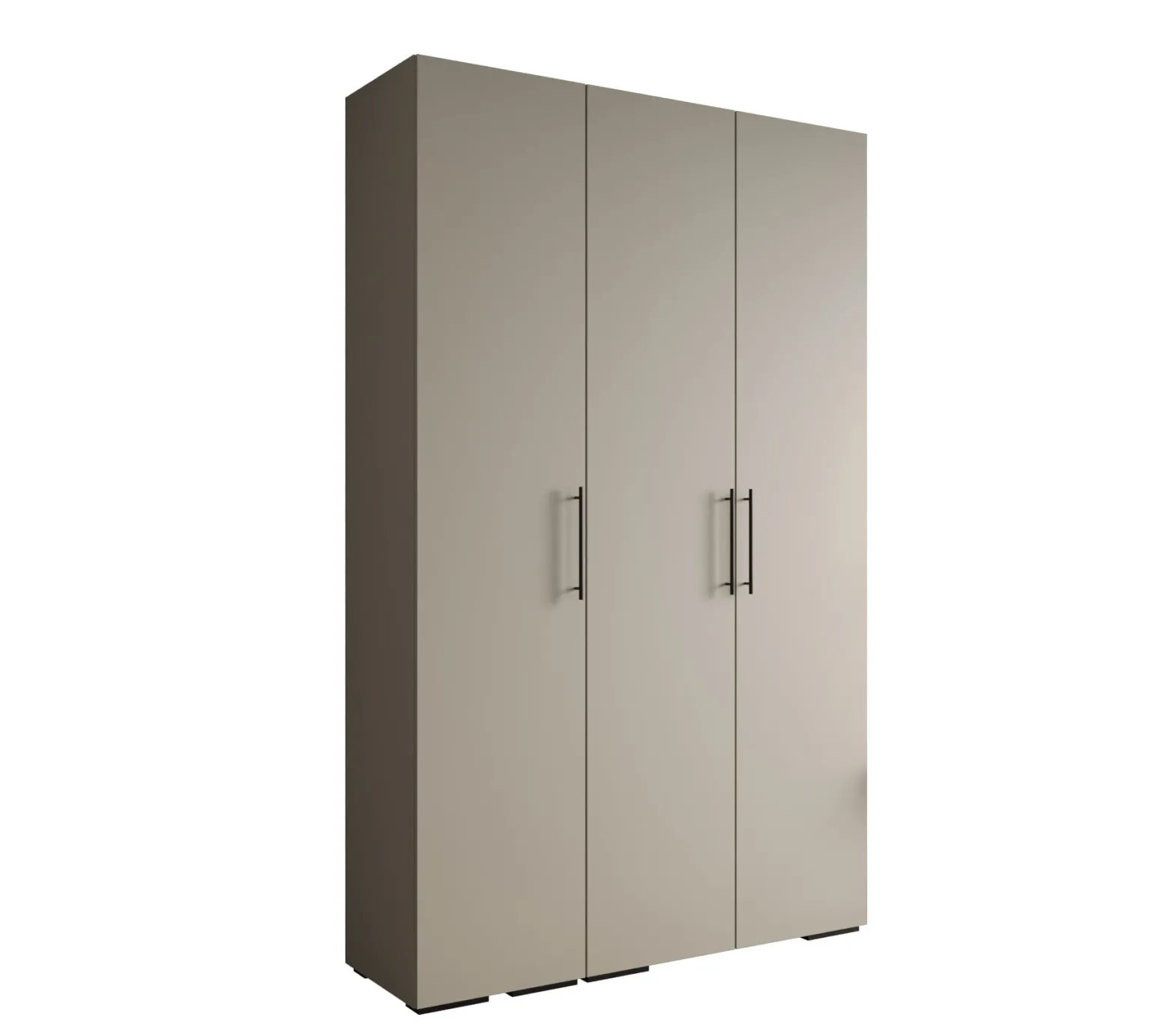 Szafa ubraniowa Garderoba INOVA 3 1,5SZ kaszmir+czarny