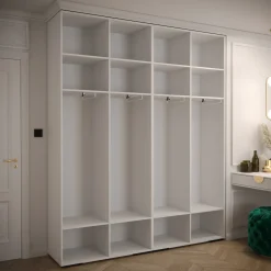 Szafa uchylna Garderoba MANHATTAN RYFEL 7 200 biały