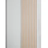 Szafa z lamelami 120 cm - biała + lam. craft złoty