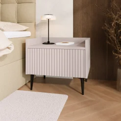 Szafka nocna do sypialni 52 cm ASPERO kaszmir