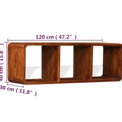 Szafka Pod Telewizor Drewniana Stolik Półka Szafka RTV Do Salonu 120x30x40