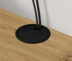 Szafka RTV ICARUS 156 dąb artisan / czarny mat