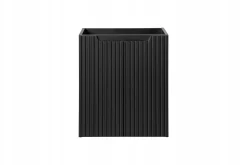 Szafka Z UMYWALKĄ 50 cm CZARNA WISZĄCA RYFLE 2D NOVA BLACK