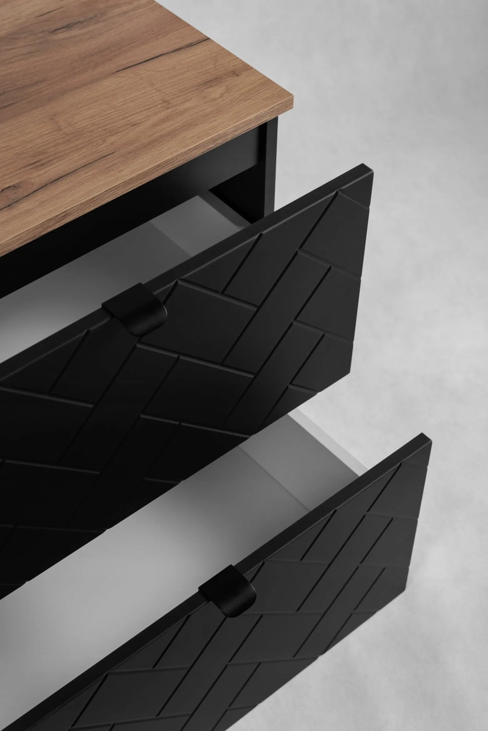 Szafka Łazienkowa 60 cm POD UMYWALKĘ MADIS CZARNA Black