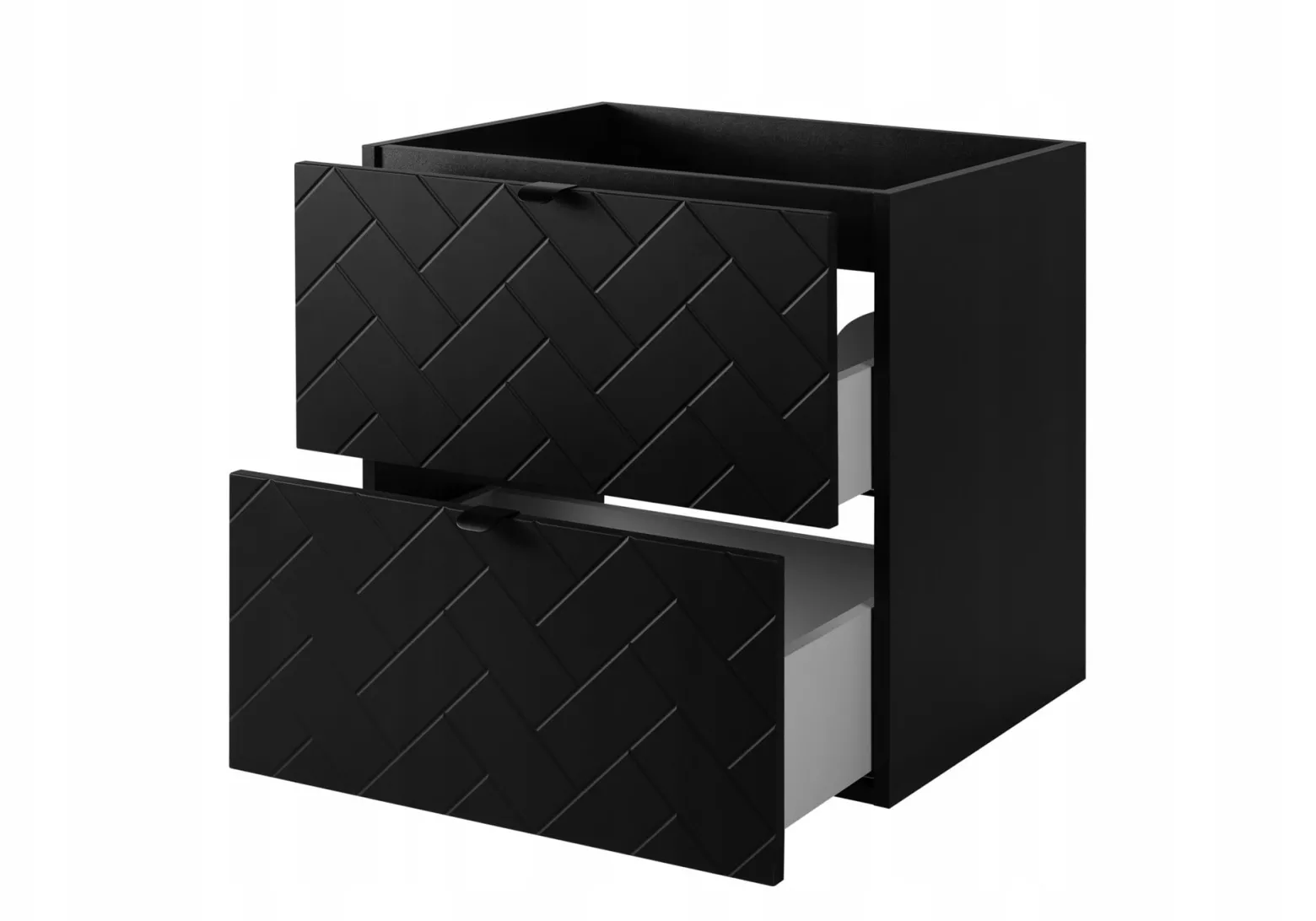 Szafka Łazienkowa 60 cm POD UMYWALKĘ MADIS CZARNA Black