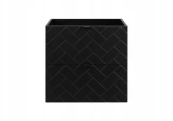 Szafka Łazienkowa 60 cm POD UMYWALKĘ MADIS CZARNA Black