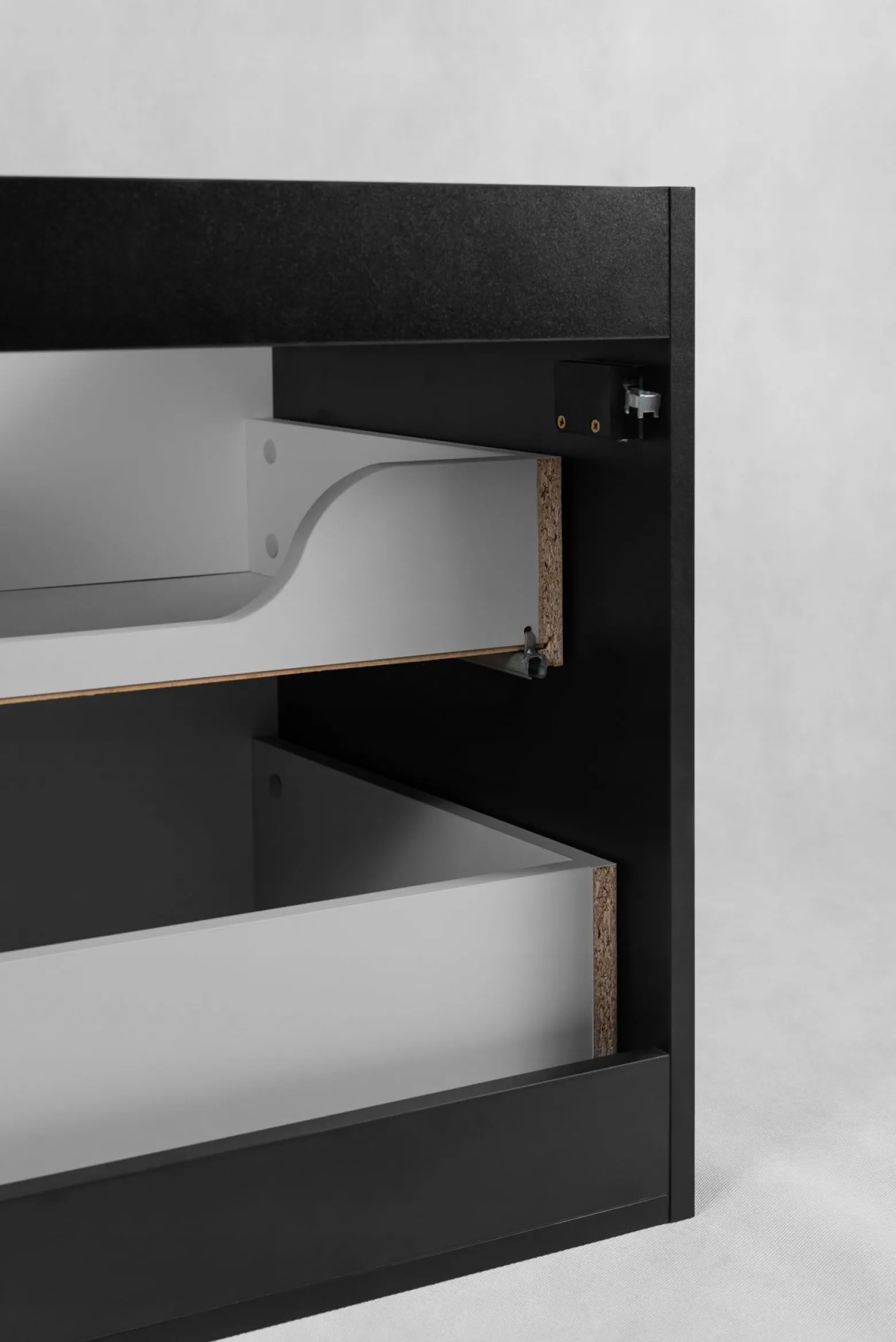 Szafka Łazienkowa 60 cm POD UMYWALKĘ MADIS CZARNA Black