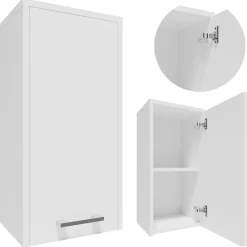 Szafka łazienkowa FW30BIA biała 30cm wisząca mała funkcjonalna regał półka