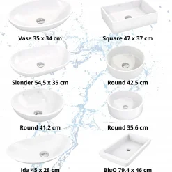 Szafka Łazienkowa Stojąca Pod Umywalkę Flisan 60X46 Cm Z Blatem Biała Mdf