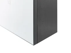 Szafka łazienkowa wisząca lustro LED czarna