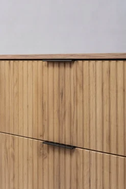 Szafka Łazienkowa Wisząca Pod Umywalkę Flisan 120X46 Cm Z Blatem Dąb