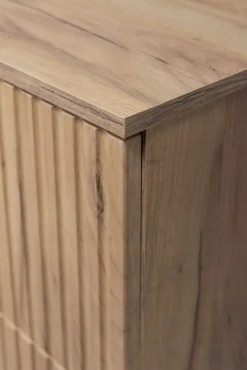 Szafka Łazienkowa Wisząca Pod Umywalkę Flisan 80X46 Cm Z Blatem Dąb Mdf