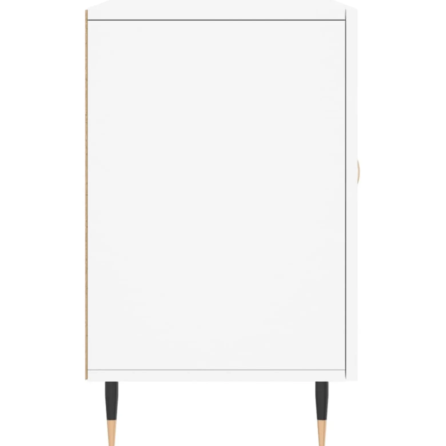 Szafka Biała z Drzwiami z Szufladami 100x36x60 cm do Salonu Pokoju