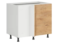 Szafka dolna Hamper prawa dąb lancelot zabudowuje naroże 110x65 cm