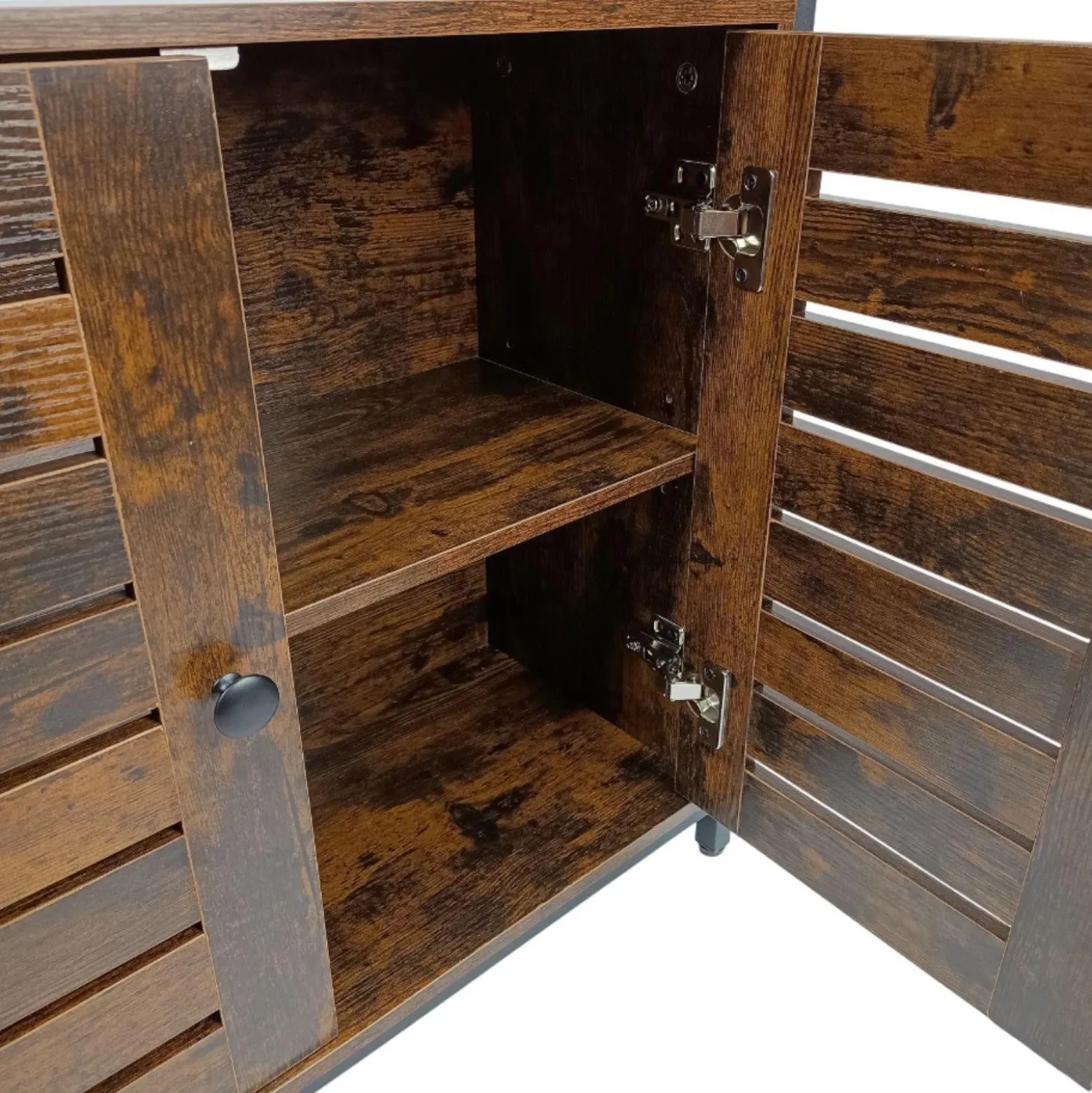 Szafka industrialna komoda z półką regał rustykalny brąz loft 70x30x80 cm