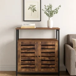 Szafka industrialna komoda z półką regał rustykalny brąz loft 70x30x80 cm