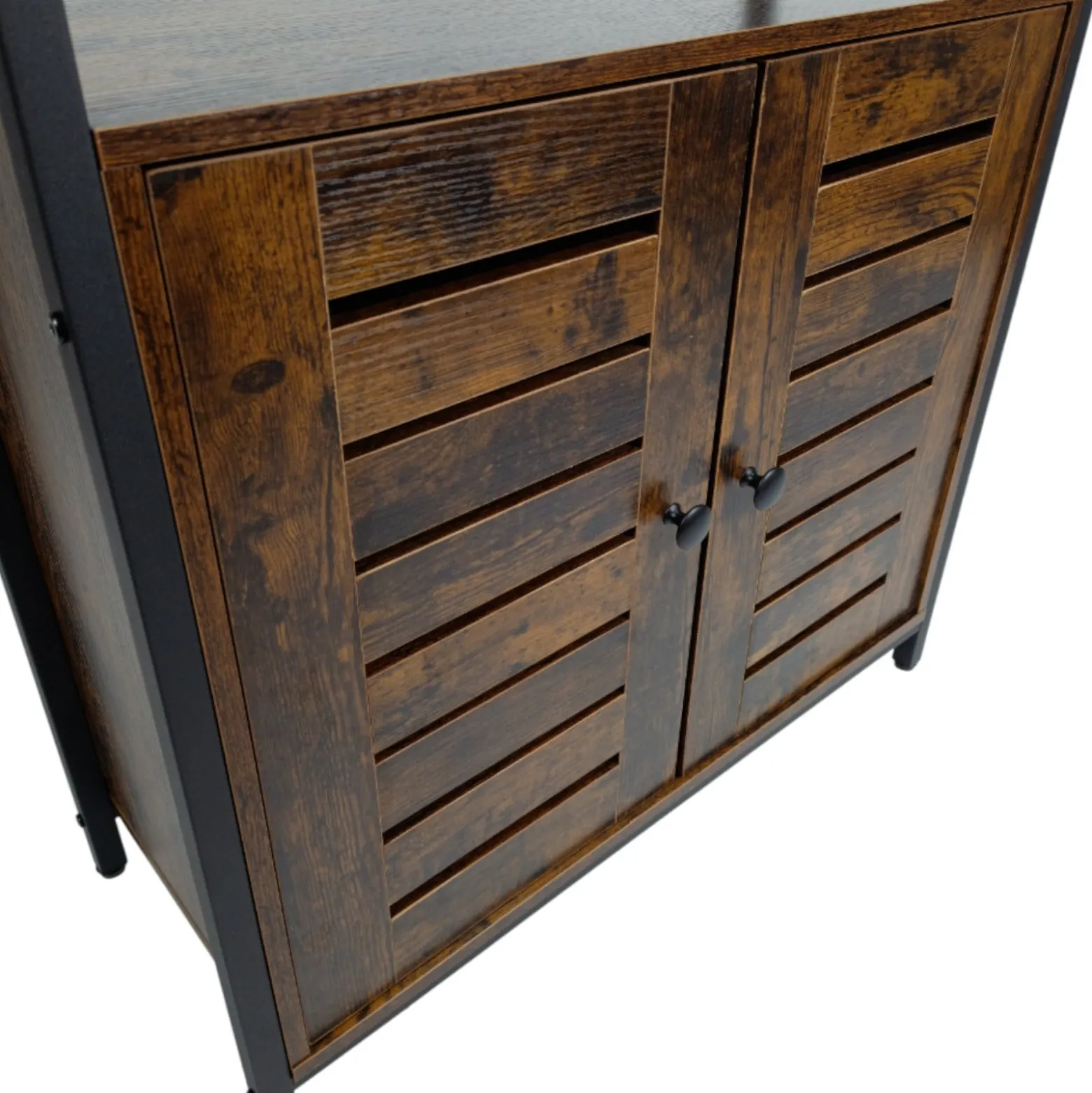 Szafka industrialna komoda z półką regał rustykalny brąz loft 70x30x80 cm