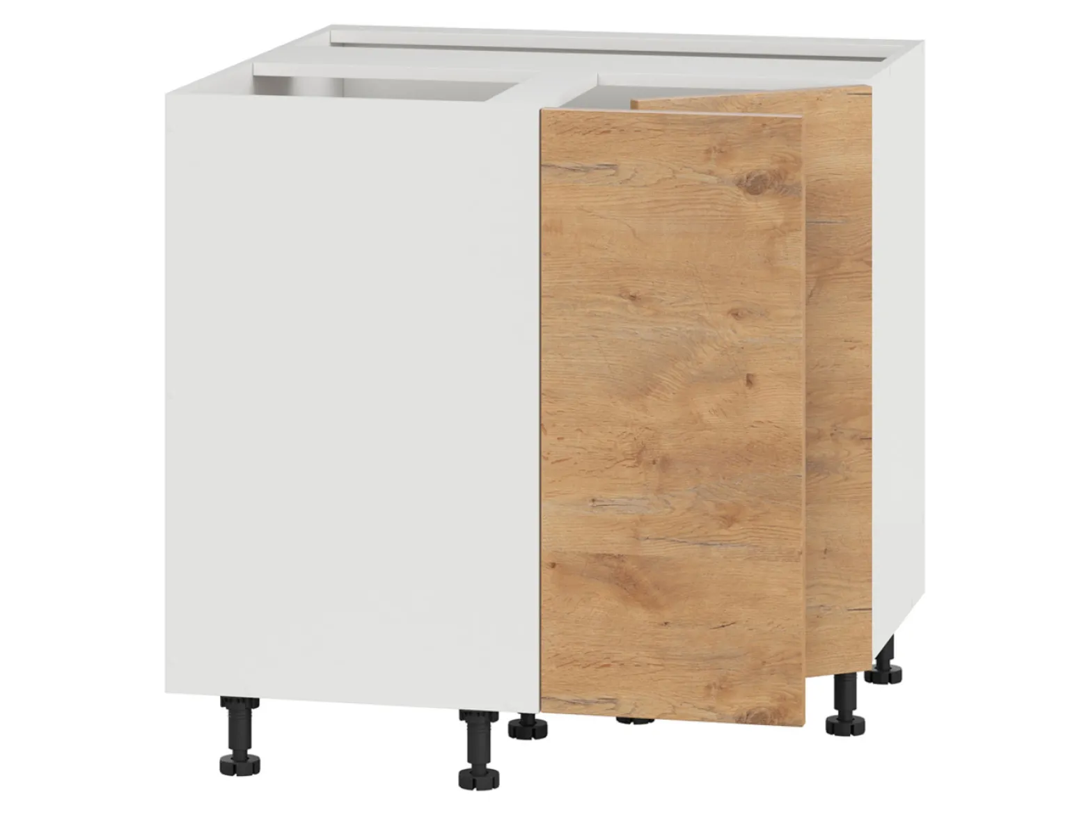 Szafka kuchenna dolna narożna Hamper 90 cm dąb lancelot
