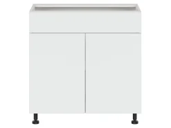 Szafka kuchenna dolna Top Line 2 80 cm dwudrzwiowa śnieżny super mat