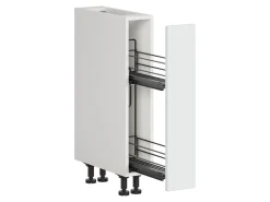 Szafka kuchenna dolna Top Line 2 15 cm z koszem cargo śnieżny super mat